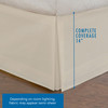 FRESH IDEAS Bedding Tailored Bedskirt, Classic 14 Drop Length, Pleated Styling, Queen, Ivory