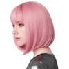REECHO 11" Short Bob Wig with bangs Cosplay Synthetic Hair for White Black Women Color: Princess Pink