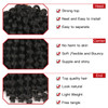 8 Inch 3 Packs Jumpy Wand Curl Braids Hair 20 Strands/pack 75g Synthetic Crochet Braids Hair Extension Xtrend Hair (1B#, 3packs/Lot)
