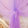 Nattey 4 Corners Princess Bed Curtain Canopy Canopies for Girls Boys Adults Bed Gift (Twin, Purple)