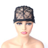 BTWTRY Black 2pcs Lace Wig Caps for Making Wigs with Adjustable Strap Free Size Black Dome Mesh Weaving Wig Cap for Women and Girls (2 Pcs, 005)