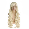 MapofBeauty Lolita Long Curly Clip on Ponytails Cosplay Wig (Light Blonde)