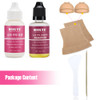 Wig Adhesive and Glue Remover Set, Invisible Waterproof MIILYE Hair Replacement Bonding Glue + Solvent, Strong Hold for Lace Front Wig and Poly Hairp