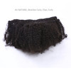 Afro Kinky Curly Clip in Human Remy Hair Extensions Brazilian Curly Clips Hair Extensions 4B 4C 8A Virgin Thick Natural Black Color Clip on For Black