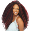 Janet Collection Synthetic Hair Braids Noir Afro Twist Braid (Marley Braid) (6-Pack, 1)