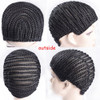 Refined hair 2Pcs Braided Wig Caps Crotchet Cornrows Cap For Easier Sew In Caps for Making Wig Glueless Hair Net Liner Crochet Wig Caps (braided caps