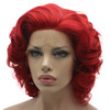 Lushy short Red Wig Heat Friendly Heavy Density Synthetic Lace Front Wig