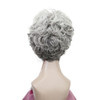 Lydell Women's Wigs Fluffy Naturally Curly Short Synthetic Hair Full Wig (456 Silver Gray)