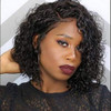 SeraphicWig Glueless Short Curly Bob Lace Front Wig 100% Brazilian Human Hair Pre Plucked With Baby Hair For Women (10 inch, 13x4 150% density)