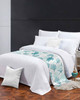 Turquoise Coastal Bed Runner for Full/Queen Size Bed, Bedspread Protector Slipcover Bed Scarf for Foot Bed Runners & Scarves for Bedroom Hotel Weddin