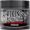 Viking Revolution Extreme Hold Pomade for Men  Style & Finish Your Hair - Extra Firm,Strong Hold & High Shine for Mens Styling Support - Water Base