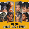 8.8OZ Strong Hold Braiding Gel for Twists, Locs, Cornrows - Tames Frizz, High Shine, No Flake, Easy Edge Control