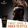 Woody's Wood Glue Extreme Hold Hair Gel for Men - Mens Hair Gel Strong Hold, Non-Flaking, High Shine Styling for All Hairstyles, 4 oz