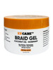 EZCARE Braid Gel Coconut Oil/Rosemary/Non-Flaking/Moisturizing/Frizz Control/Grip Styling/All Hair Texture/Extra Hold (8 oz.)