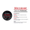 Billy Jealousy Devil's Delight Matte Pomade for Men Adds Volume and Definition, Strong Hold Water-Based Formula with Black Pepper Sandalwood Scent, 3