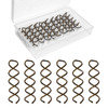 Spiral Bobby Pins Brown with Storage Tin, 20 Pcs Spin Pins for Hair (2 Inch), Premium Spiral Hair Pins for Buns, Non Scratched Twist Screw Hair Pins