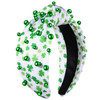 CEALXHENY St. Patrick's Day Headband for Women Green Shamrock Headband St. Patrick's Day Hair Accessories Outfits Irish Holiday Gifts (Shamrock Print