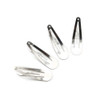 Dofash 12PCS Snap Hair Clips For Women-Non Slip & Metal Hair Barrettes, 5cm 2'' Small Clips For Thin & Fine Hair,Silver