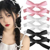 Myhiju 6 Pcs Hair Bows (Black, White, Pink) - Sweet Hair Design Hair Clips, Alligator Clips for Women Girls Hair Accessories, Multi-Scene Use, Small