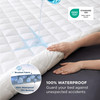 Bedsure Queen Mattress Protector, Quilted Waterproof Mattress Protector with Deep Pocket up to 22 Inches, Soft Breathable Noiseless Bed Pad Topper, Q