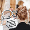 PLITI Hair Stylist Keychain - Hairdresser & Barber Gift - Jesus & Scissors Key Ring