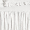 Lush Decor Ruffle Skirt Daybed Cover 5 Piece Set 39"W x 75"L White - Ruffled Bedding Set - Farmhouse Bedding Twin Bedspread - Twin Bedspread