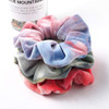 Premium Velvet Macaron Theme Hair Scrunchies Tie Bobbles Rainbow Hair Bands Scrunchy Hair Tie Ropes Lce Cream Color for Women Hair Elastic Bandss (6