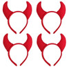 Halloween Devil Headband Devil Horns Headbands Hair Bands Red Devils Ears Headpiece Women Devil Hairband Hair Hoops Party Decoration Cosplay Costume