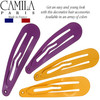 Camila Paris CP1330A French Hair Barrettes Clips, Snap Hair Slides Clic Clac for Women, Styling Girls Side Slide-in Metal Snap Pin Hair Accessories f
