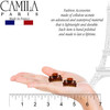Camila Paris CP2628/2 French Hair Clip for Women, Set of 2 Small 1 inch Girls Hair Claw Clip Jaw Fashion Durable Styling Hair Accessories for Women,