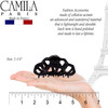 Camila Paris CP2692 French Hair Clip for Women, Black, Girls Hair Claw Clips Jaw Fashion Durable and Styling Hair Accessories for Women, Strong Hold