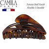 Camila Paris CP2296 French Hair Clip for Women, Large Dolphin Tortoise Shell, Girls Hair Claw Clips Jaw Fashion Durable and Styling Hair Accessories