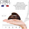 Camila Paris CP2296 French Hair Clip for Women, Large Dolphin Tortoise Shell, Girls Hair Claw Clips Jaw Fashion Durable and Styling Hair Accessories
