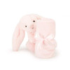 Jellycat Bashful Pink Bunny Soother, 13.5 - Security Blanket & Lovey for Babies - Baby Gift