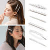 Pearl Hair Clips Barrettes Silver Wedding Decorative Bobby Pins Women Girls Bridal Her Valentines Mothers Day Birthday Prom Party Daily Wear Hair St