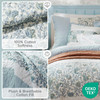 Madison Park Cotton Quilt Set Floral Print, Double Sided Stitching, All Season, Lightweight Coverlet Shabby Chic Bedding Layer, Matching Shams, King/