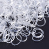 2000 Pack Mini Rubber Bands Elastic Hair Bands Soft Hair Ties with Box for Hair Braiding Hair Wedding Hairstyle(Clear)