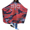 Stylecraft Professional Barber Water Resistant Hair Cutting Cape One Size (Red Camo)