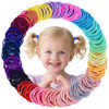 Baby Hair Ties for Girls - 200Pcs Small 1" Elastic Toddler Hair Ties Ponytail Holders Hair Tie for Baby Girls Infants Kids Hair Accessories (Color A)