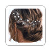 Asooll Crystal Bride Wedding Hair Vine Silver Leaf Bridal Hairpiece Pearl Hair Accessories for Women