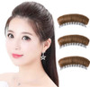 3Pcs Women's Hair Volume Bump Inserts - False Hair Clips, Combs & Fluffy Pads for DIY Hairstyles - Light Brown