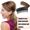 3Pcs Women's Hair Volume Bump Inserts - False Hair Clips, Combs & Fluffy Pads for DIY Hairstyles - Light Brown