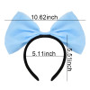 Women Hair Bows Headbands Gifts - 1pcs Blue Bow Headband Hair Accessories Huge Bows Headwear Hairband for Halloween Christmas Party Cosplay Costume G