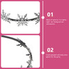Lurrose Snowflake Headband: Snowflake Crown - Christmas Hair Accessories for Women Girls