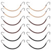 Hotop 15 Pieces Elastic Hook Hair Tie Styling Ponytail Holder Hooks Cord for Long Curly Hair (Black, Brown, Apricot)
