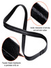 Sumind 4 Pieces Thick Non-Slip Elastic Sport Men Thin Headbands Football Hair Headbands for Women(Black, White)