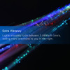 Novelty Place 12Pcs LED Hair Light Up Fiber Optic, LED Hair Extension with Clip, Bar Dancing Hairpin Flashing Braid Glow in the Dark Party Accessorie