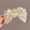 Jumwrit Big Bow Hair Claw Clip Strong Hold Hair Jaw Clip Solid Color Banana Hair Clamp Clip Fashion Hair Styling Accessories for Thick Thin Hair(Off
