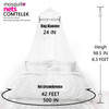 Comtelek Mosquito Net Bed Canopy for Girls,King Canopy Bed Curtains Full Queen Size from Ceiling,Dome Mosquito Netting Bed Tent Twin Girls Princess C