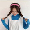 Chunky Padded Sponge Wide Headbands - Non-Slip Satin Hair Accessories for Women, Girls, Comfort Soft Pink HeadBand